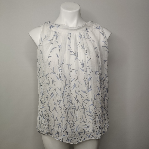 Elana Baldi Tops - Elana Baldi Floral Silk Blouse Size Small